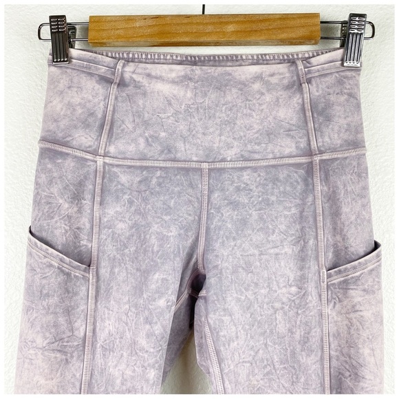 Lululemon Fast and Free Tight II‎ 25" Ice Wash Violet Verbena Size 4 - Picture 10 of 12